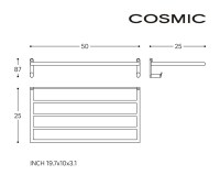 MEDIDAS ESTANTE TOALLERO MICRA COSMIC